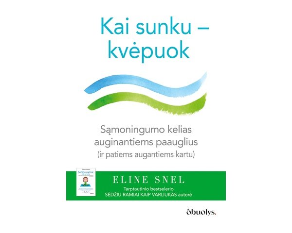 KAI SUNKU – KVĖPUOK. Sąmoningo dėmesio sutelkimo kelias auginantiems paauglius (ir patiems augantiems kartu)